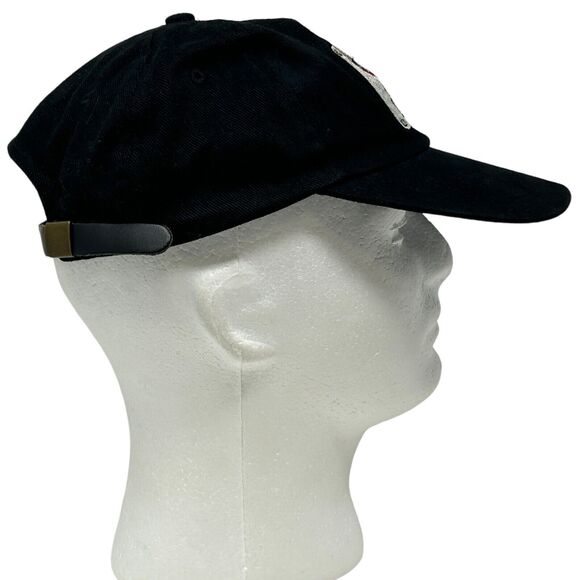 Vintage Harley Davidson Miller Genuine Draft Dad Hat Baseball Cap 90s Black MGD - Picture 8 of 10